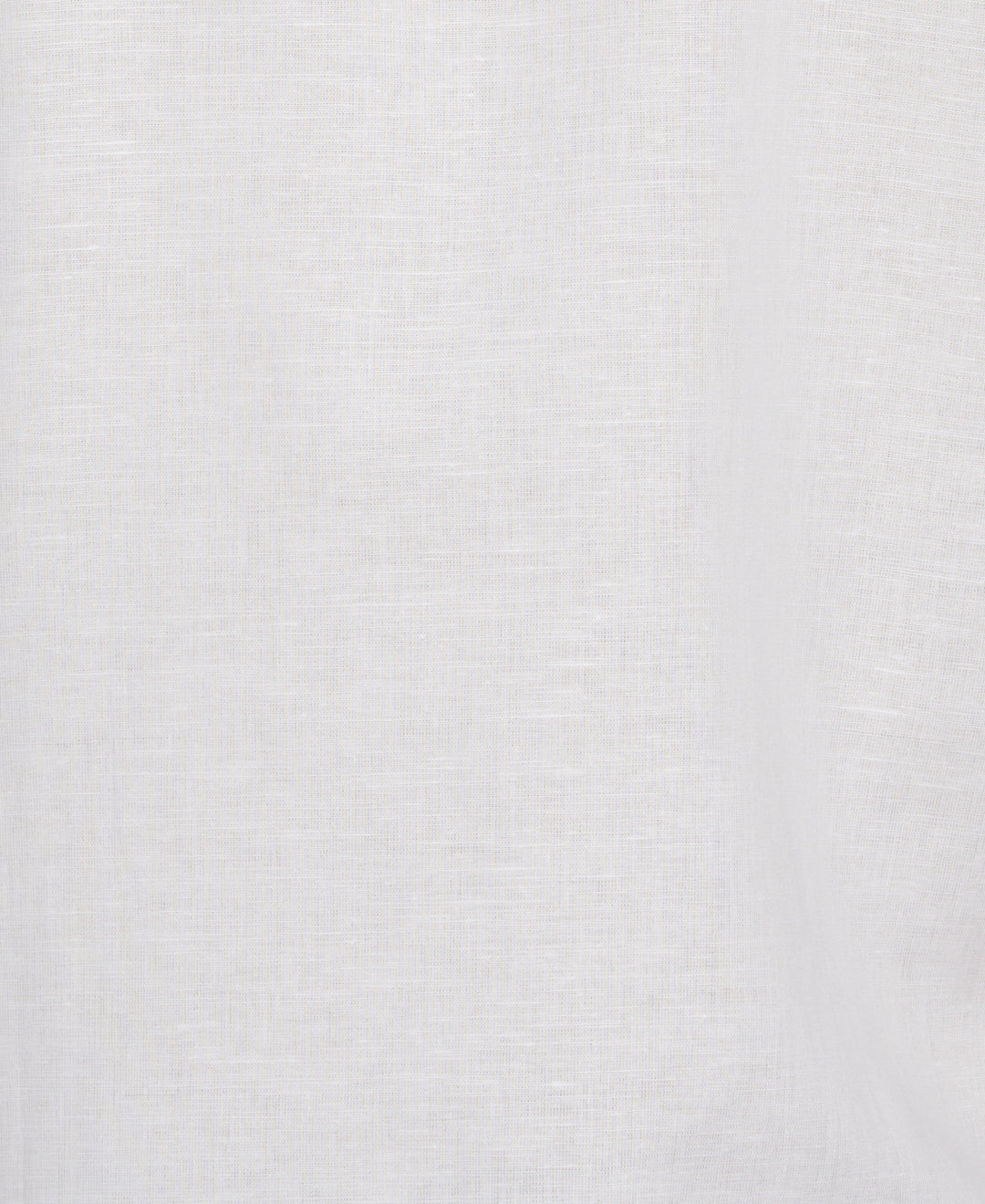 Linen Blend L-Shaped Deco Pattern Shirt (Brilliant White) 