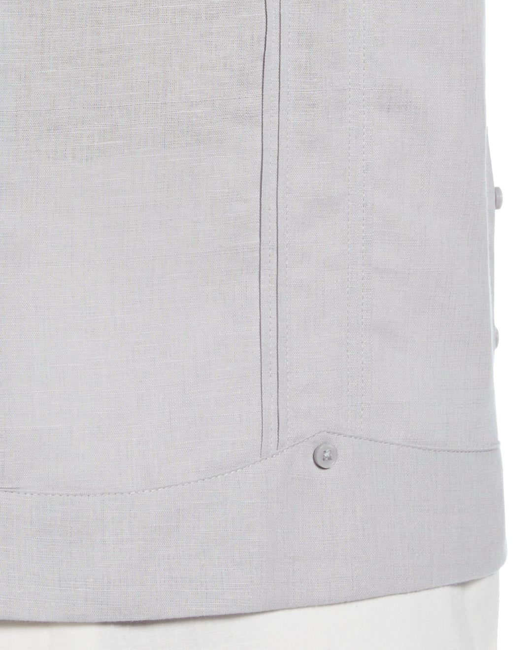 Linen Blend Guayabera Shirt (Micro Chip) 