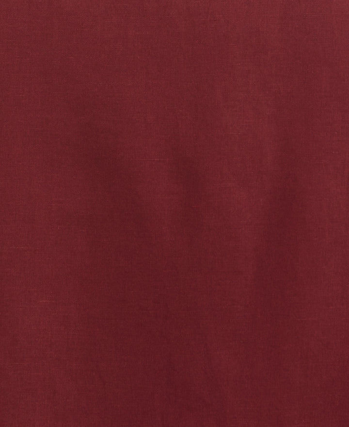 Linen Blend Guayabera Shirt (Cabernet) 