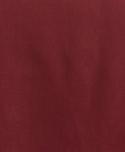 Linen Blend No Pocket Guayabera Shirt (Cabernet) 
