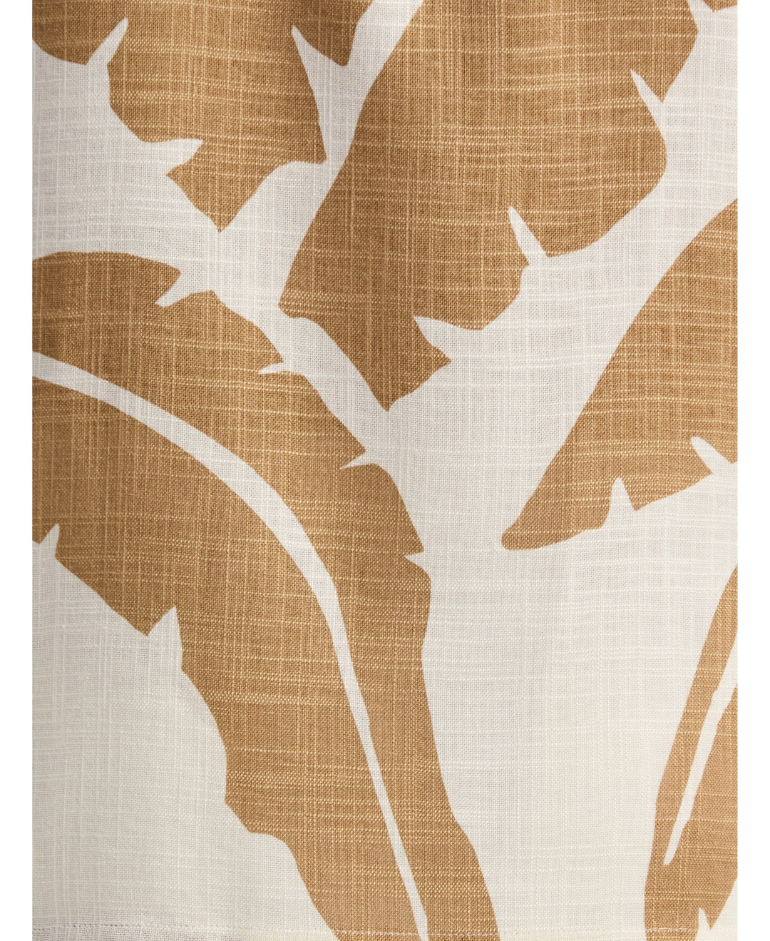 Linen Blend Palm Print Shirt-Casual Shirts-Cubavera