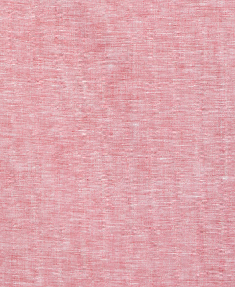 Linen Blend Panel Shirt (Tango Red) 