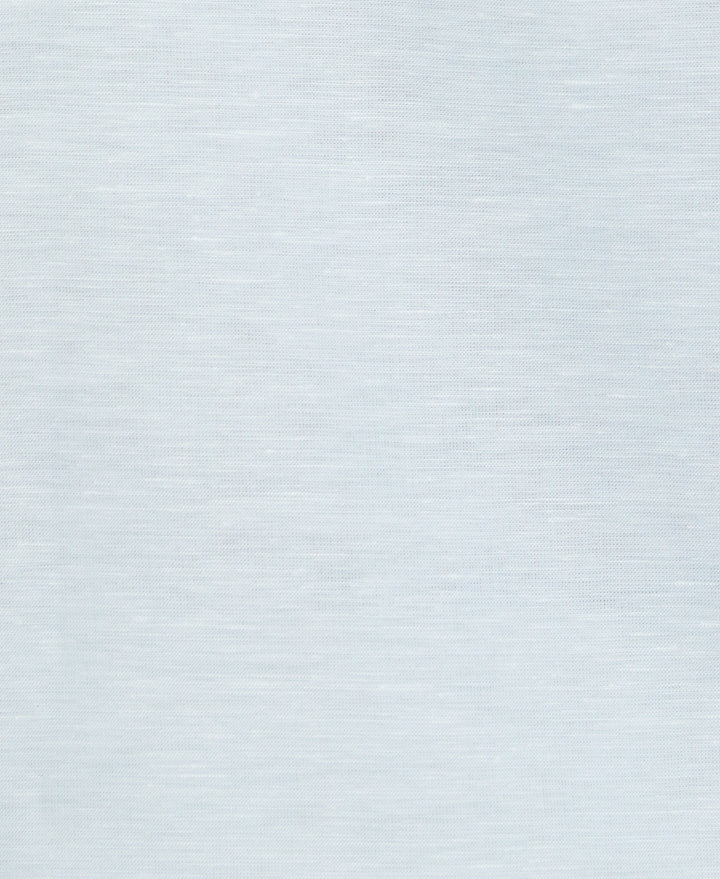Linen Blend Panel Shirt (Aquatic) 