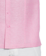 Linen Blend Panel Shirt (Strawberry Moon) 