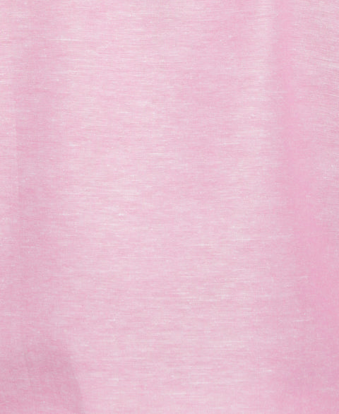 Linen Blend Panel Shirt (Strawberry Moon) 