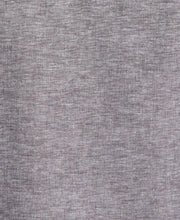 Linen Blend Panel Shirt (Jet Black) 
