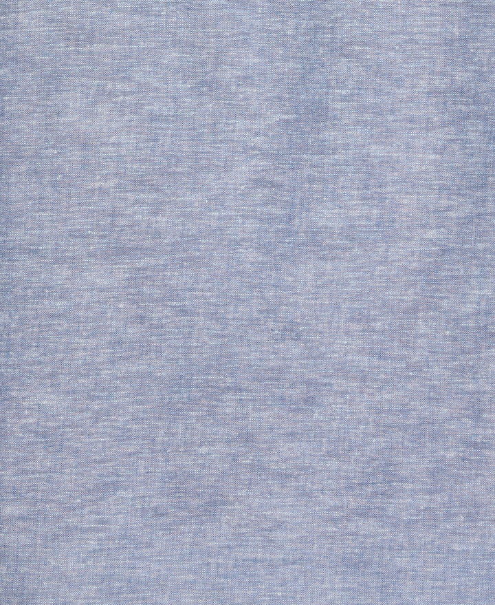 Linen Blend Tuck Panel Shirt (Dark Blue) 