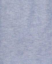 Linen Blend Panel Shirt (Dark Blue) 