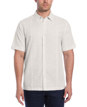 Linen Blend Panel Shirt (Egret) 