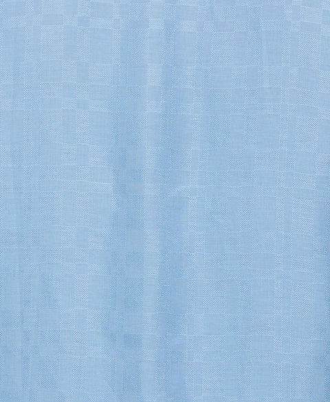 Linen Blend Plaid Dobby Shirt (Placid Blue) 