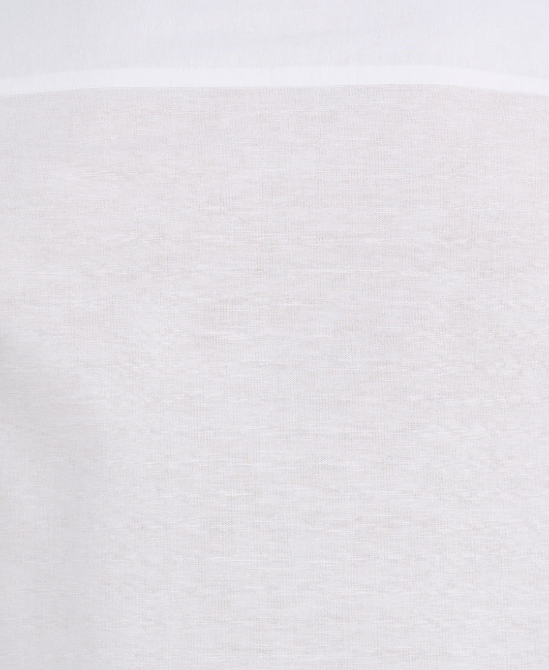 Linen Blend Print Shirt (Brilliant White) 