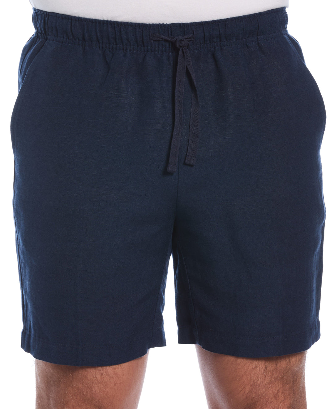 Linen Blend 7" Pull-On Drawstring Short (Dress Blues) 