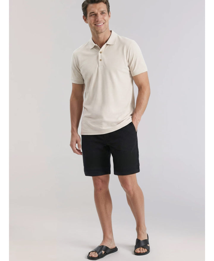 Linen-Blend Pull On Drawstring Shorts-Shorts-Cubavera