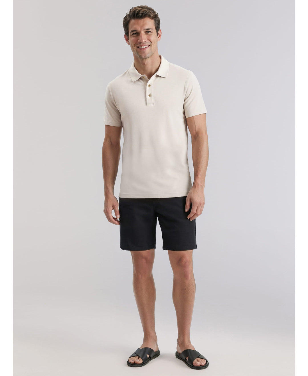 Linen-Blend Pull On Drawstring Shorts-Shorts-Cubavera