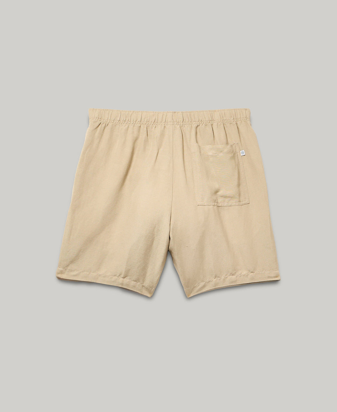 Linen Blend 7" Pull-On Drawstring Short (Island Fossil) 