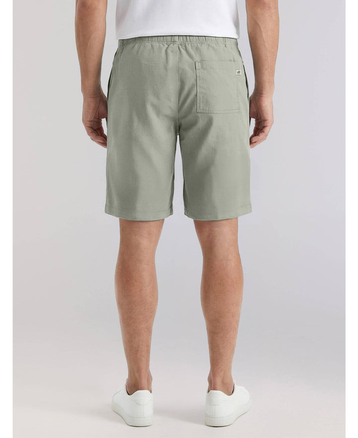 Linen-Blend Pull On Drawstring Shorts-Shorts-Cubavera