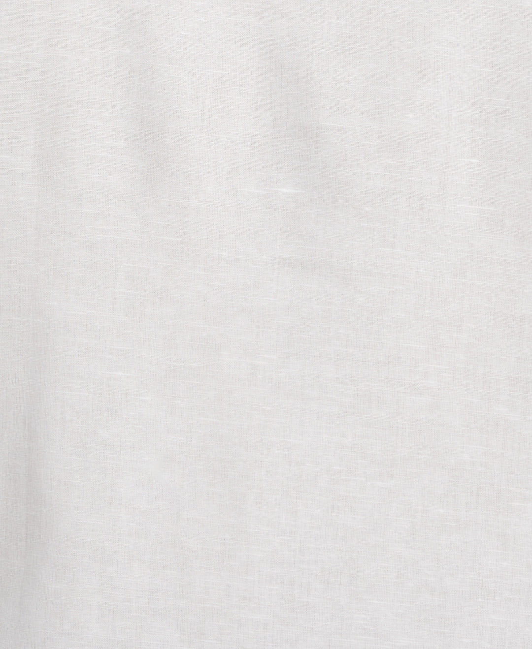 Linen Blend Reverse Asymmetric Placement Print Shirt (Brilliant White) 
