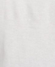 Linen Blend Reverse Asymmetric Placement Print Shirt (Brilliant White) 