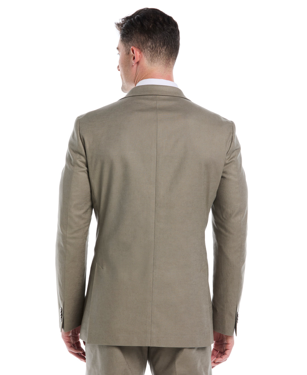 Linen Blend Sports Coat (Burnt Olive) 