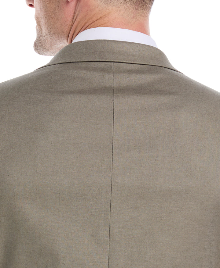 Linen Blend Sports Coat (Burnt Olive) 