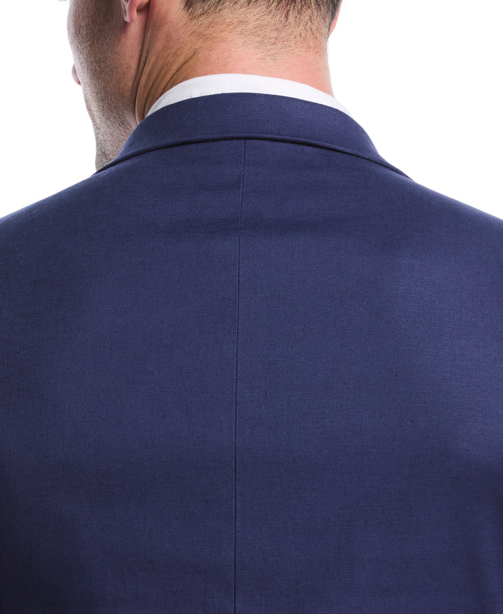 Linen Blend Sports Coat (Medieval Blue) 