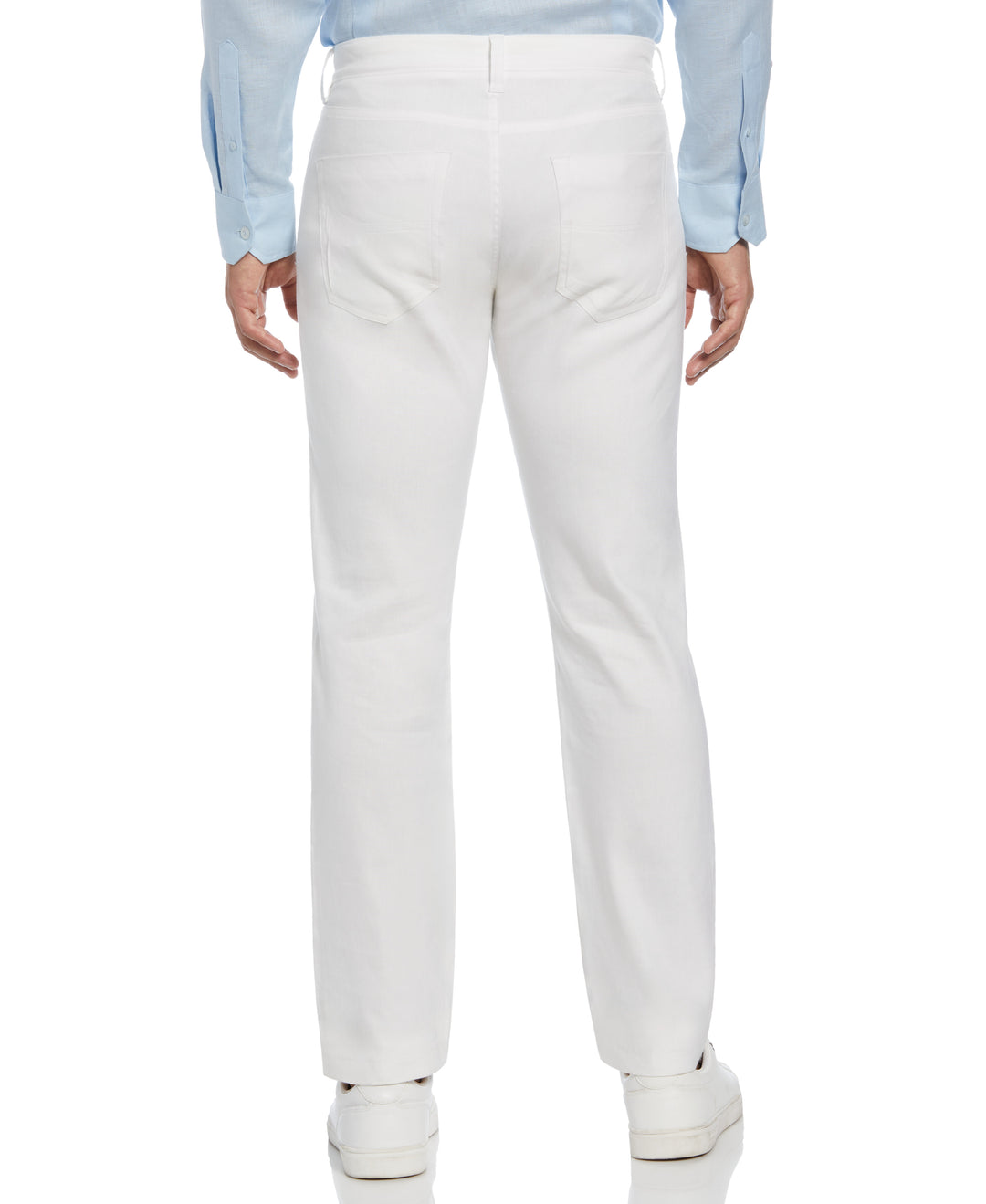 Linen-Blend Stretch 5-Pocket Pant (Brilliant White) 