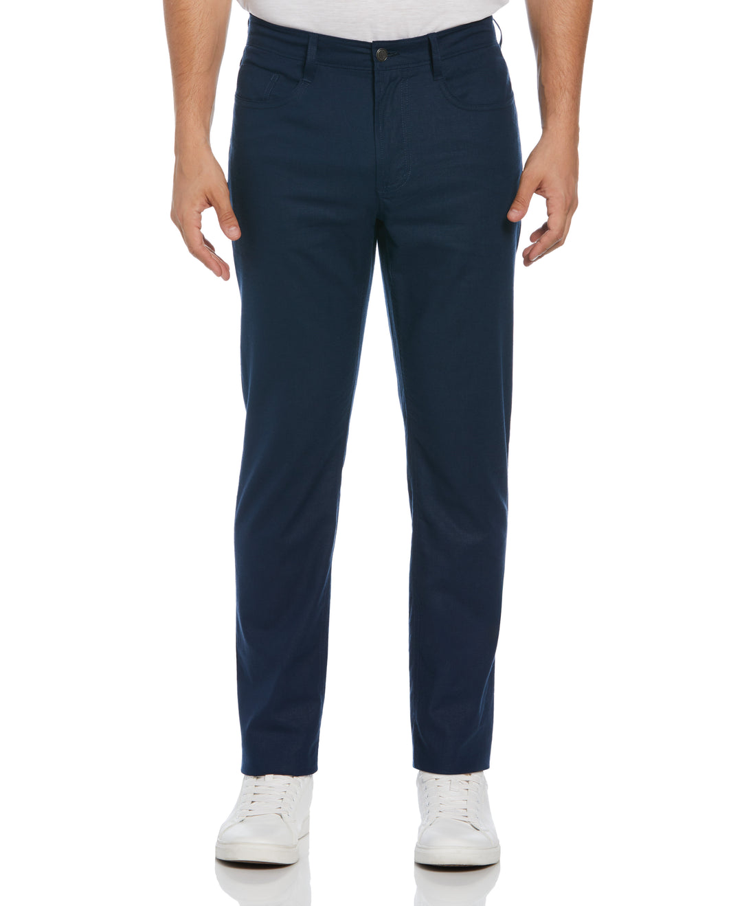 Linen-Blend Stretch 5-Pocket Pant (Dress Blues) 