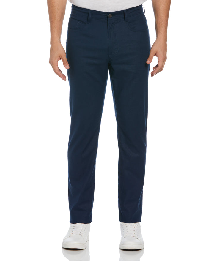Linen-Blend Stretch 5-Pocket Pant (Dress Blues) 
