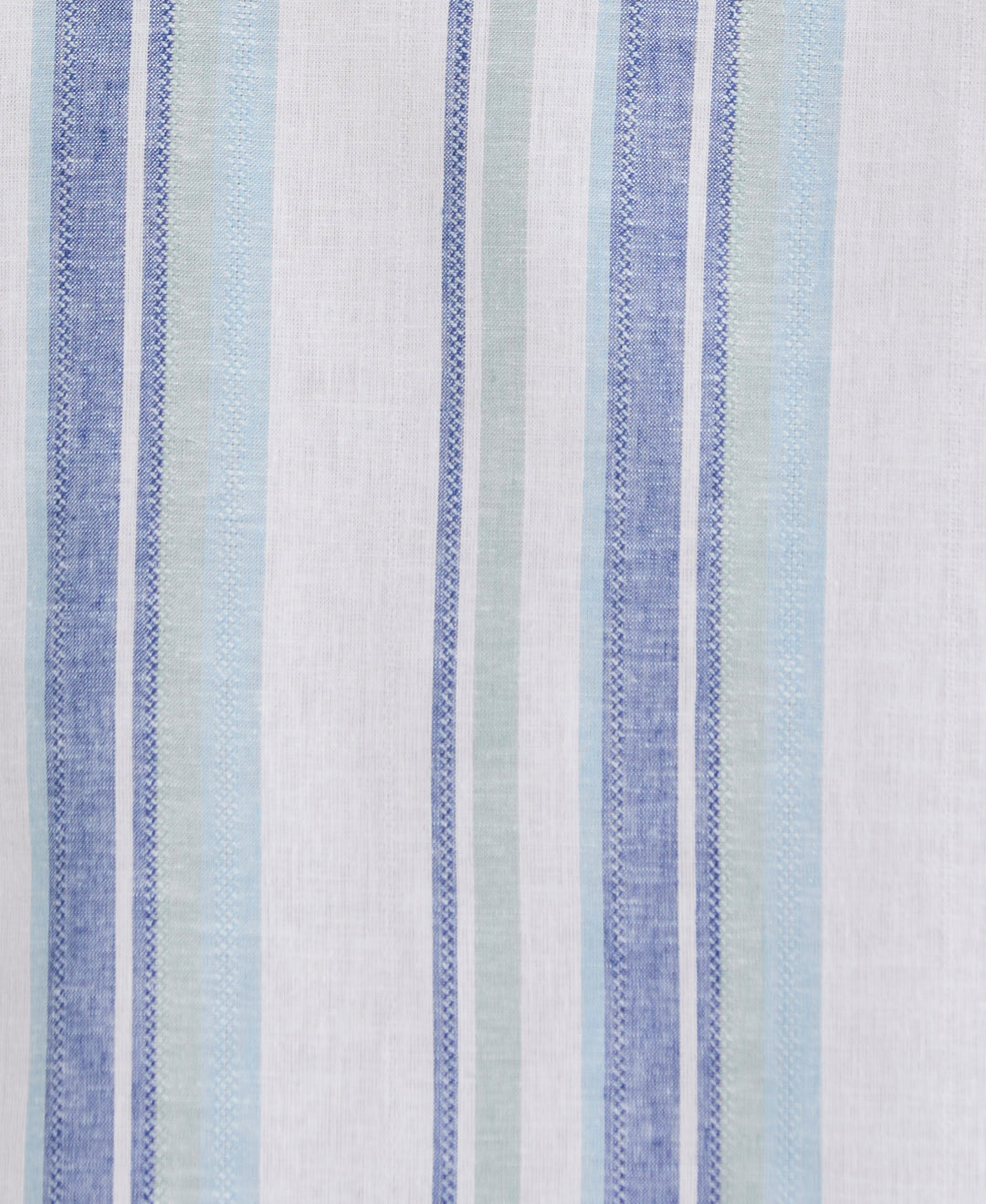 Linen Blend Striped Panel Shirt (Forget Me Not) 