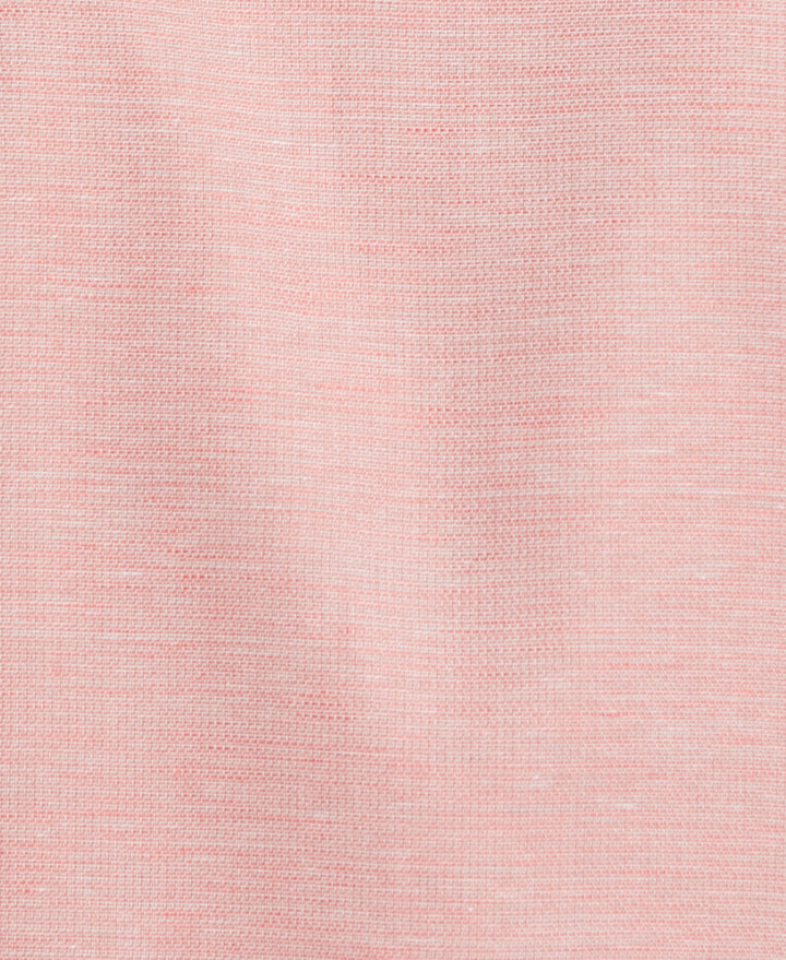 Linen Blend Tuck Panel Dobby Shirt (Spiced Coral) 