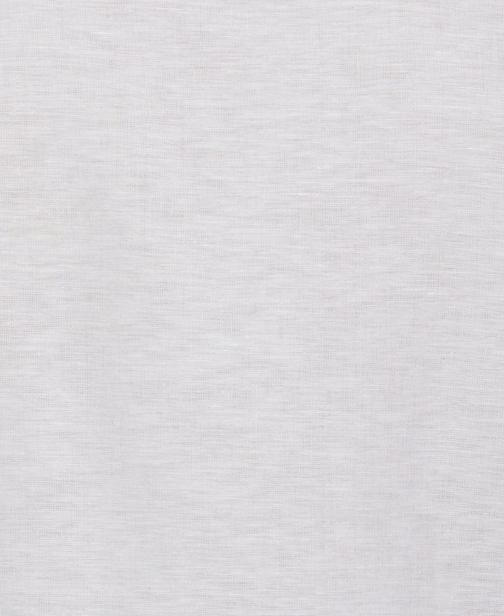Linen Blend Yarn Dye Panel Shirt (Brilliant White) 