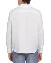 Linen Engineered Tropical Print Shirt (Brilliant W/Ensign Bl) 
