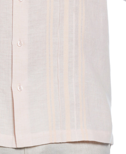 Linen Guayabera Shirt (Tropical Peach) 