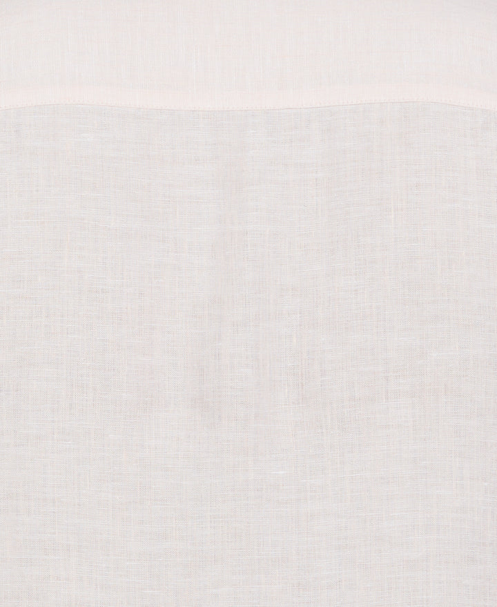 Linen Guayabera Shirt (Tropical Peach) 