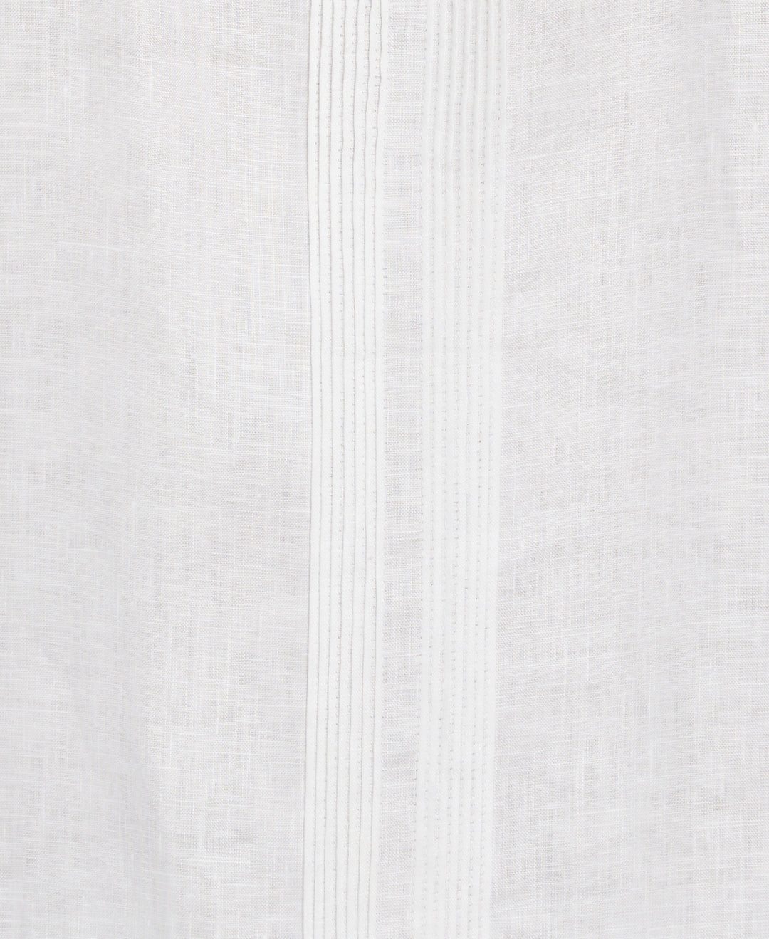 Modern Linen Multi Pintuck Guayabera Shirt (Brilliant White) 