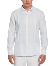 Linen Multi-Tuck Guayabera Shirt (Ballad Blue) 