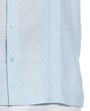 Linen Multi-Tuck Guayabera Shirt (Dream Blue) 