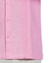 Linen Multi-Tuck Guayabera Shirt (Strawberry Moon) 