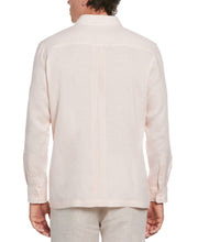Linen Multi-Tuck Guayabera Shirt (Peach Whip) 