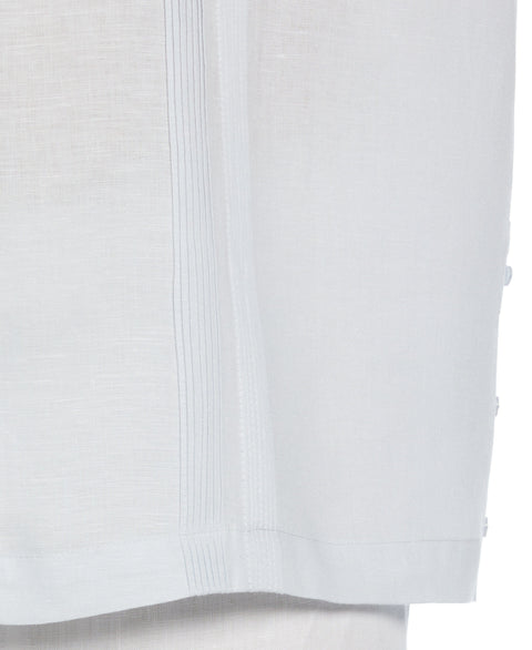 Linen Multi-Tuck Guayabera Shirt (Ballad Blue) 