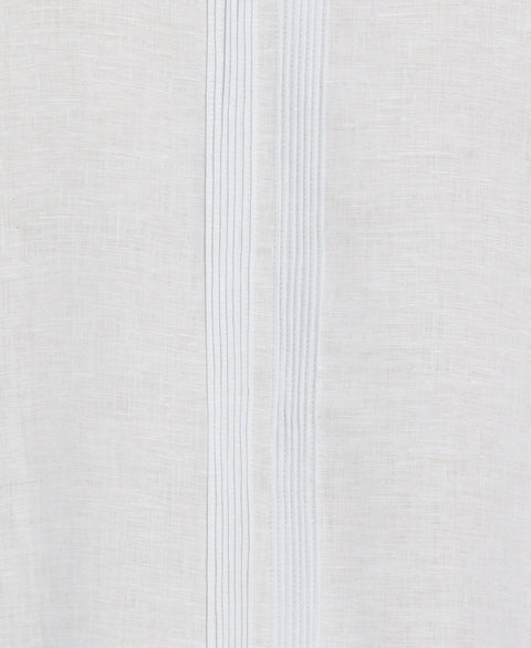 Linen Multi-Tuck Guayabera Shirt (Ballad Blue) 