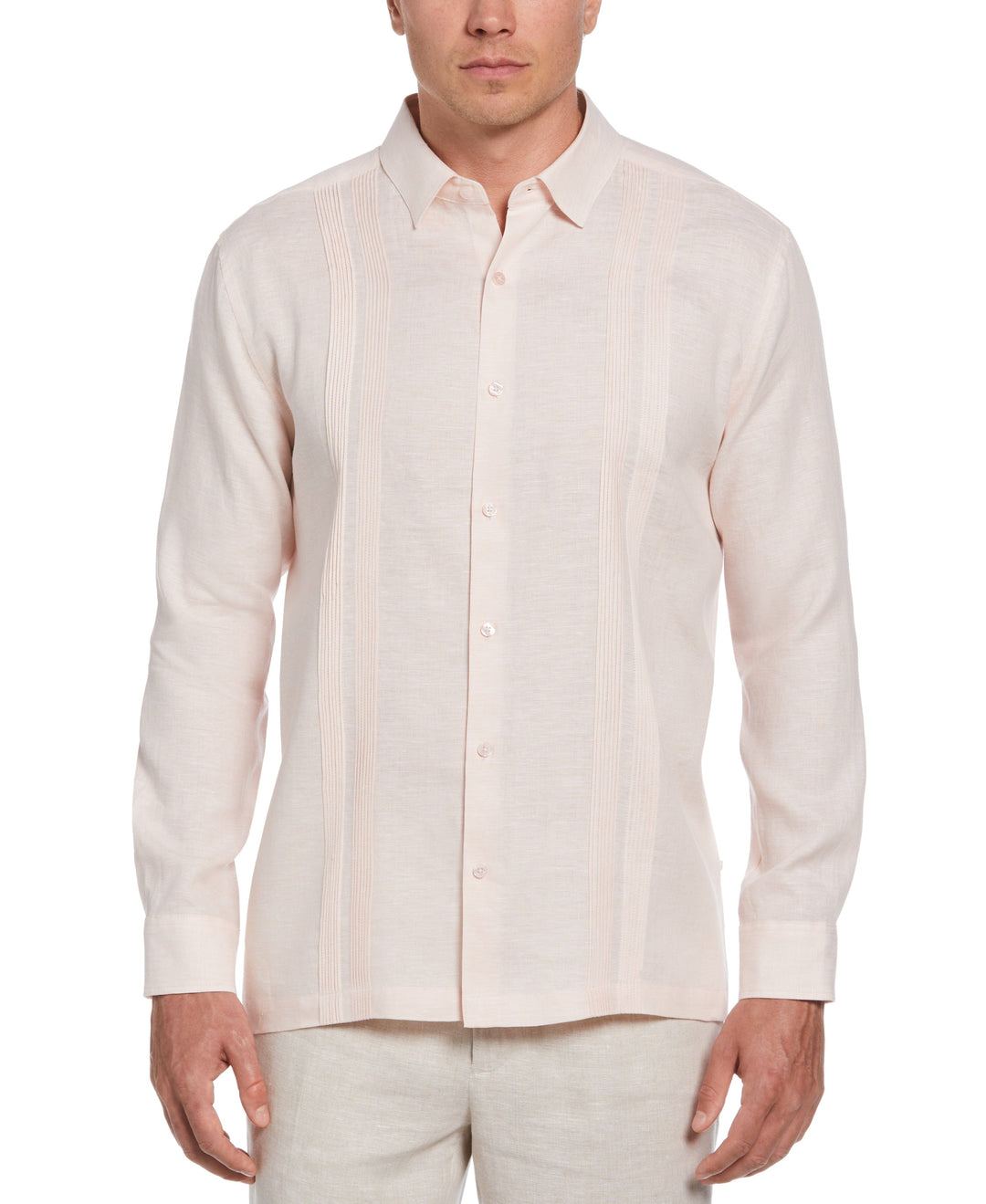 Linen Multi-Tuck Guayabera Shirt | Cubavera