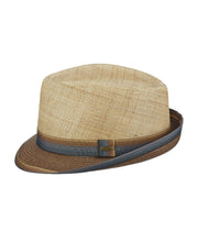 Matte Raffia Fedora With Paper Braid Brim-Hats-Cubavera