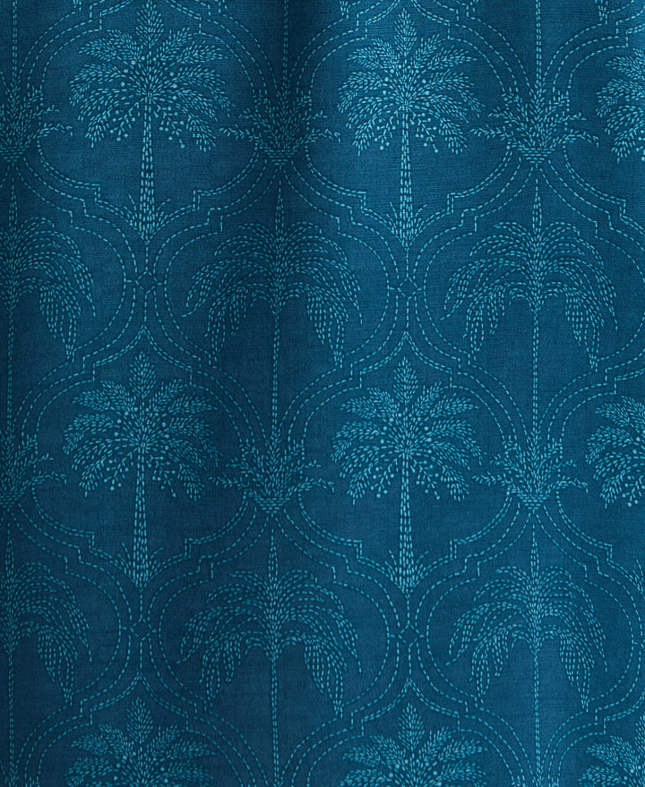 Medallion Palm Print Shirt (Sailor Blue) 