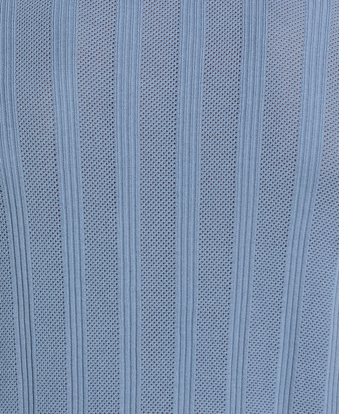 Mesh Stripe Short Sleeve Sweater (Windward Blue) 