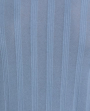 Mesh Stripe Short Sleeve Sweater (Windward Blue) 