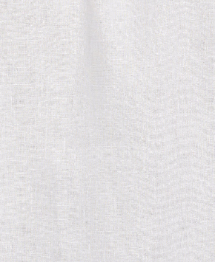 Miami Dolphins Logo Linen Short Sleeve 4 Pocket Guayabera (Bright White) 