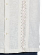 Multi-Tuck Embroidered Shirt (Bleached Sand) 