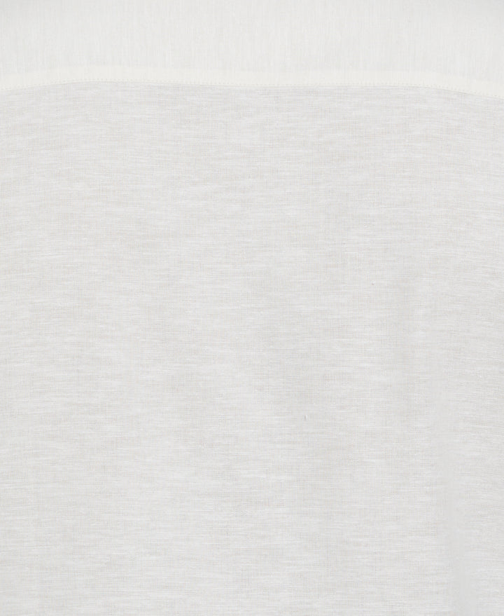 Multi-Tuck Embroidered Shirt (Bleached Sand) 