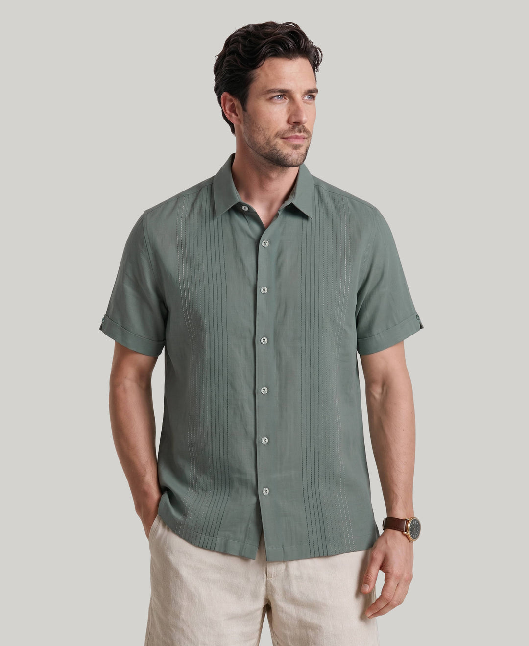 Ombre Texture Shirt (Balsam Green) 